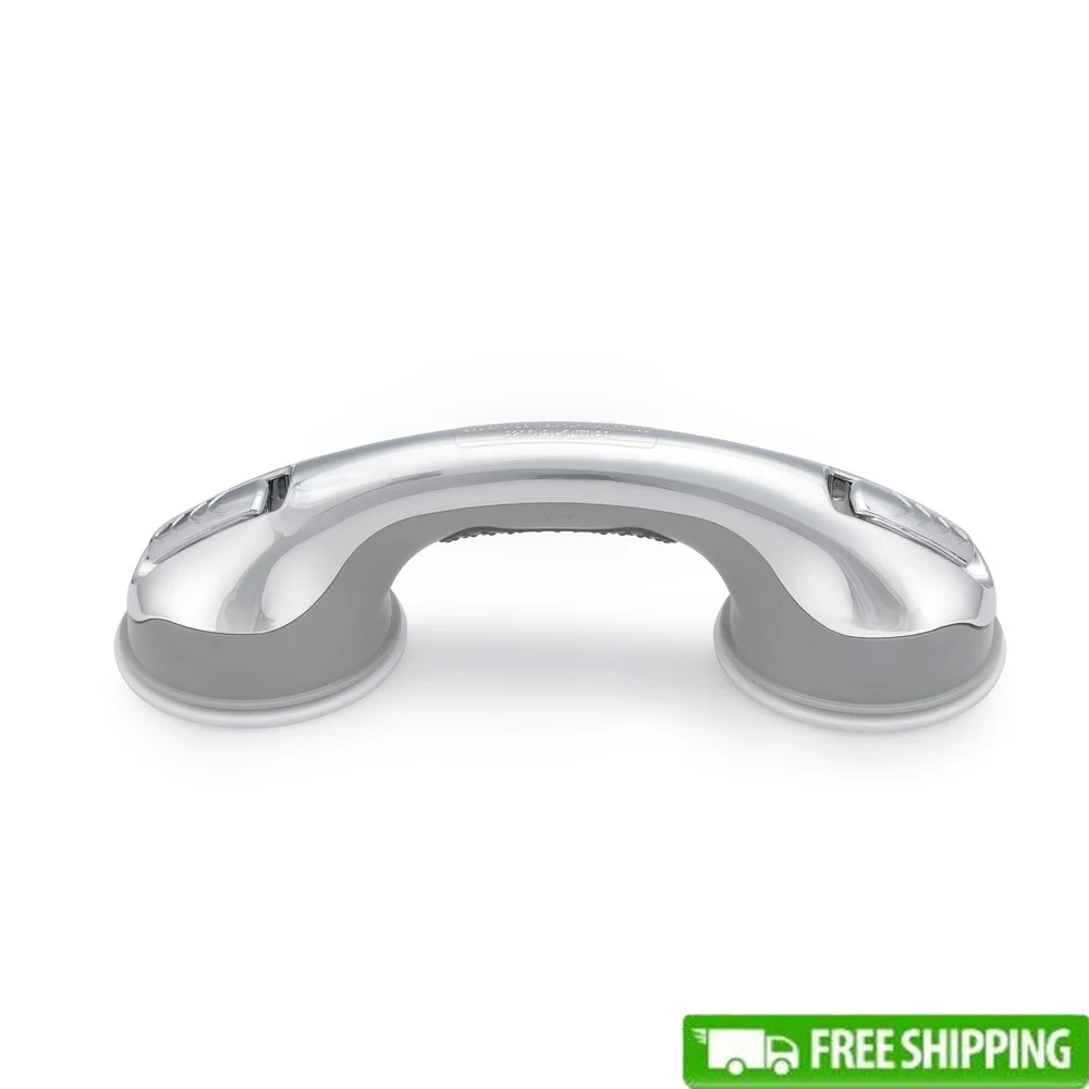 

Поручень для душа на присоске, 12-дюймовая нескользящая защитная ручка, простая установка, устойчивая поддержка