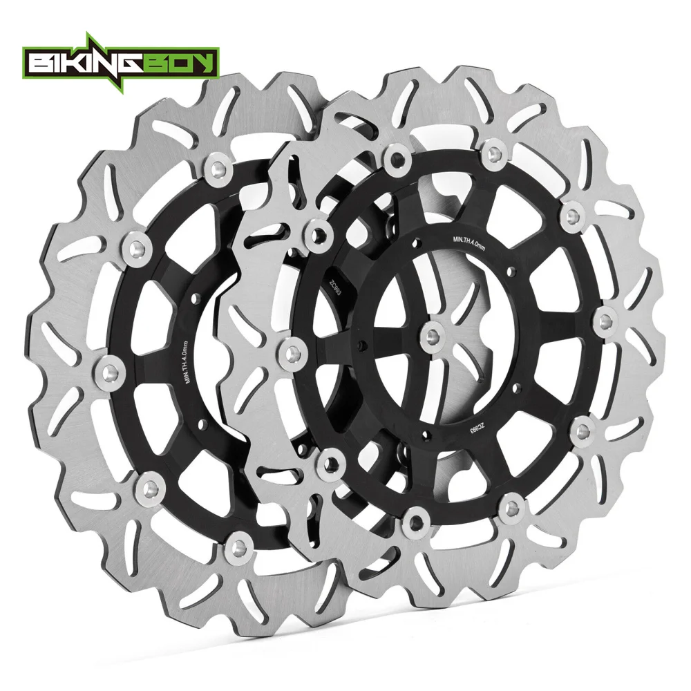 BIKINGBOY Front Brake Discs Disks Rotors For Honda GL1800 Goldwing 1800 2018 2019 2020 2021 2022 320mm Stainless Steel