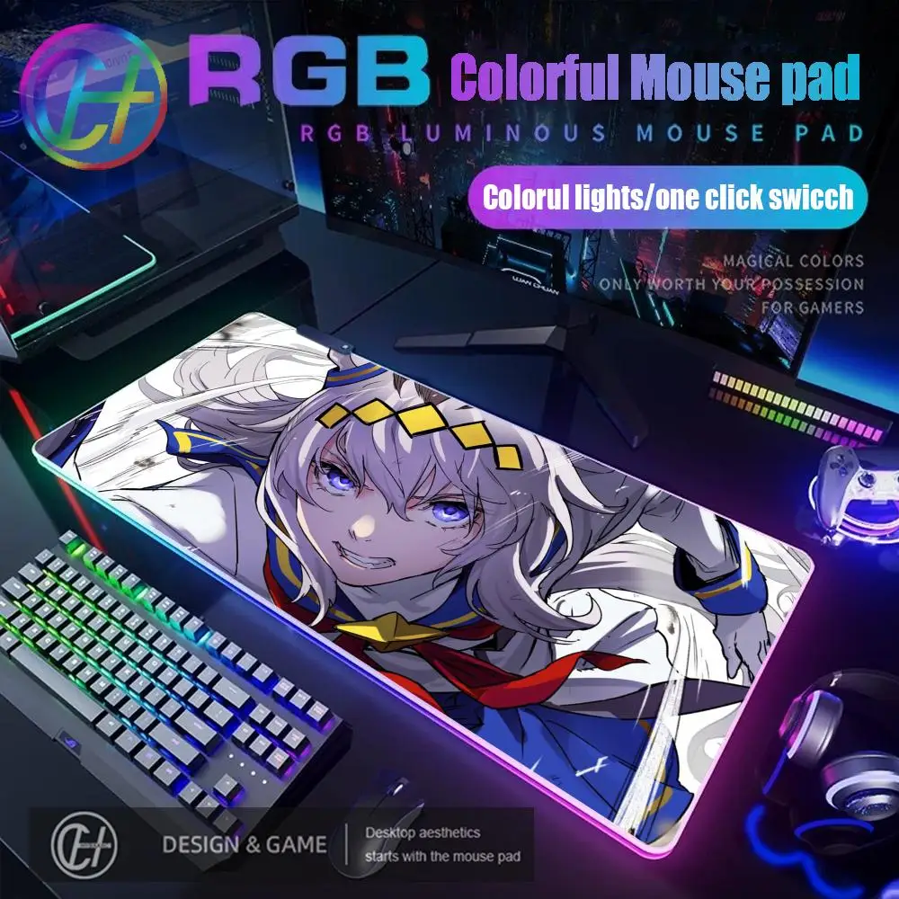

Oguri Cap Umamusume Mouse Pad RGB Gaming Mouse Pad Desk Mat HD Gamer Large LED Light XXL 90X40 Pretty Derby Mouse Pad