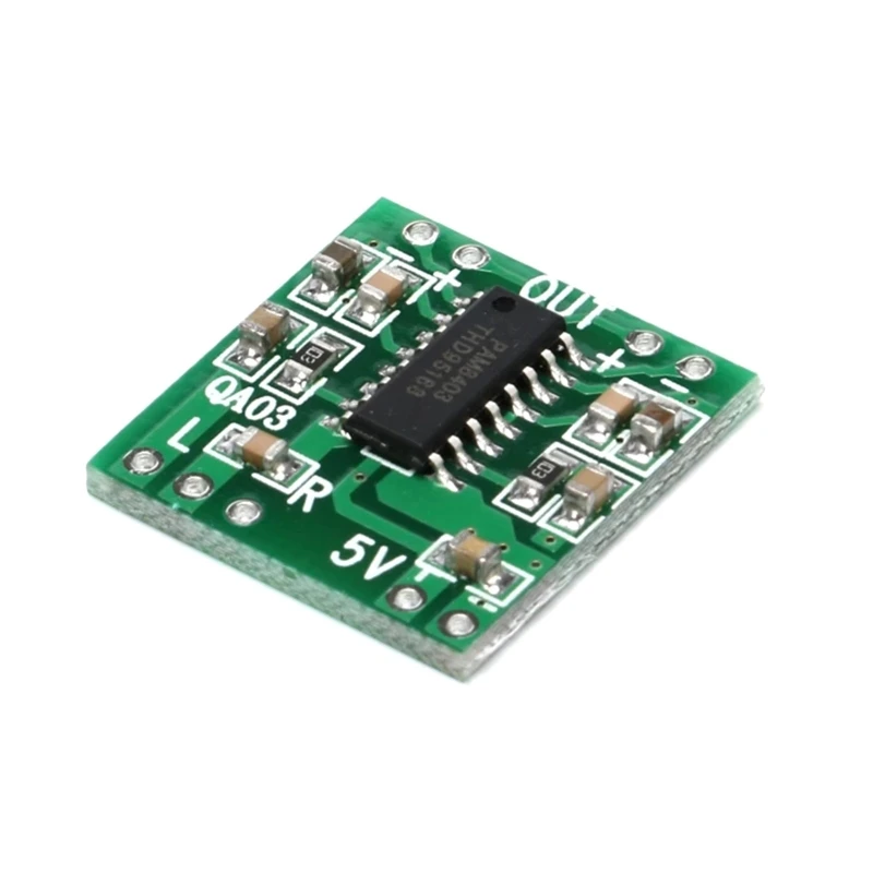 Super Mini PAM8403 Module 2 3W Class D Digital Amplifier Board Amplifier Module Board 2.5-5V Input USB Power Supply