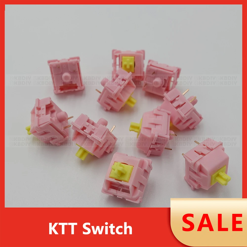 Wholesale KTT Switch Linear Tactile Kang White V3 Strawberry Mint Darling Rose Peach Matcha  for Mechanical Keyboard Switches