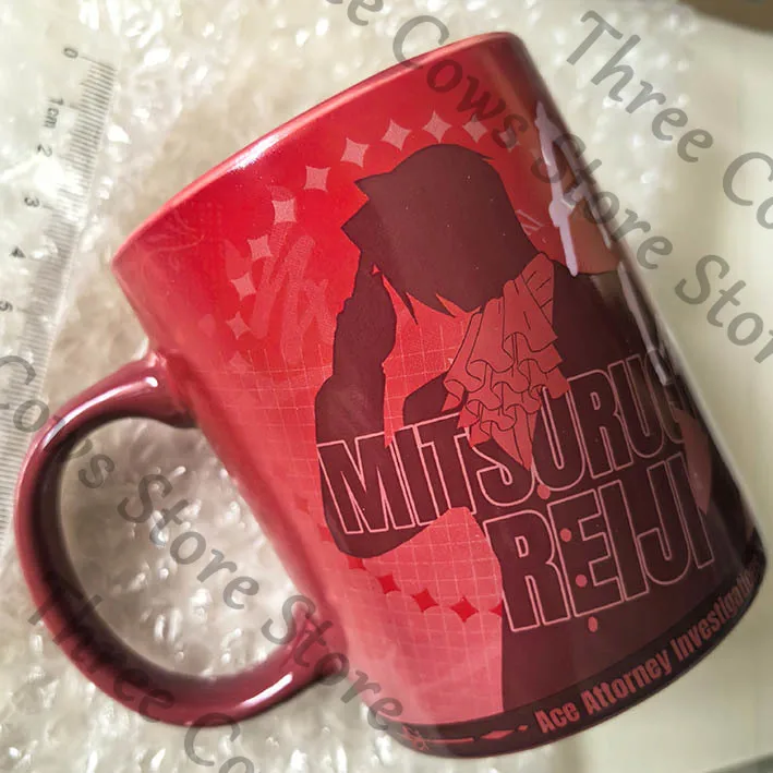 

Аниме Феникс Райт Ace Attorney Miles Edgeworth косплей мультфильм керамическая чашка орнамент кружка фанаты Марк чашки аксессуар талисман подарок