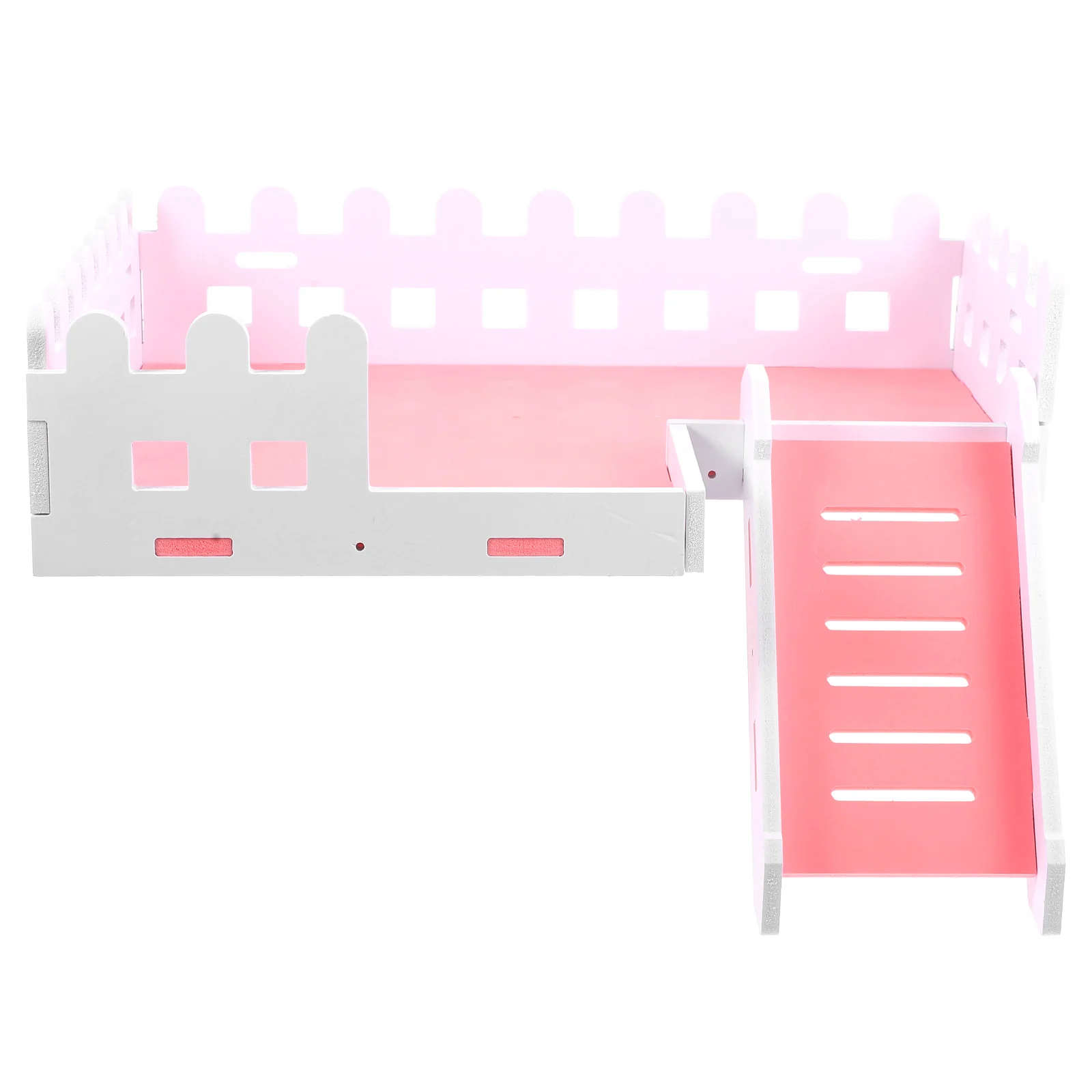 

1Set Wooden Fence Ladder and Platform Solid Climbing Hamster Squirrel Parrot Small Pet Playing Accessory Ladder for Hamster