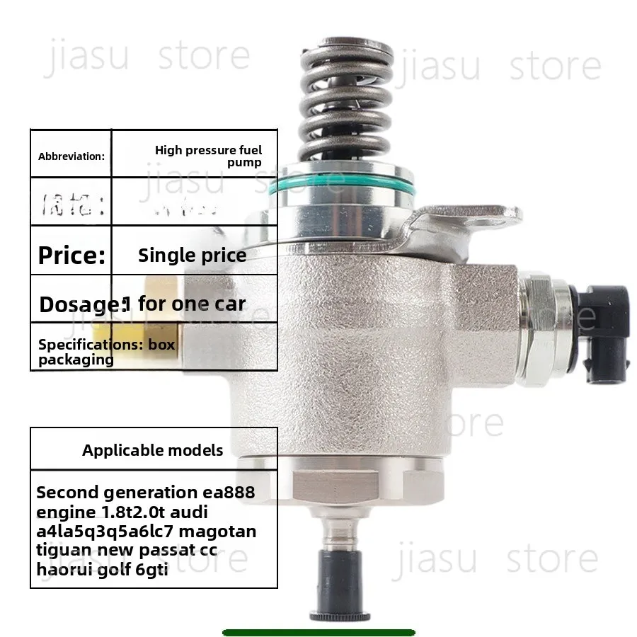 EA888 High Pressure Fuel Pump, Compatible VW  Skoda Golf Tiguan Magotan A4L, Direct Injection Fuel Pump