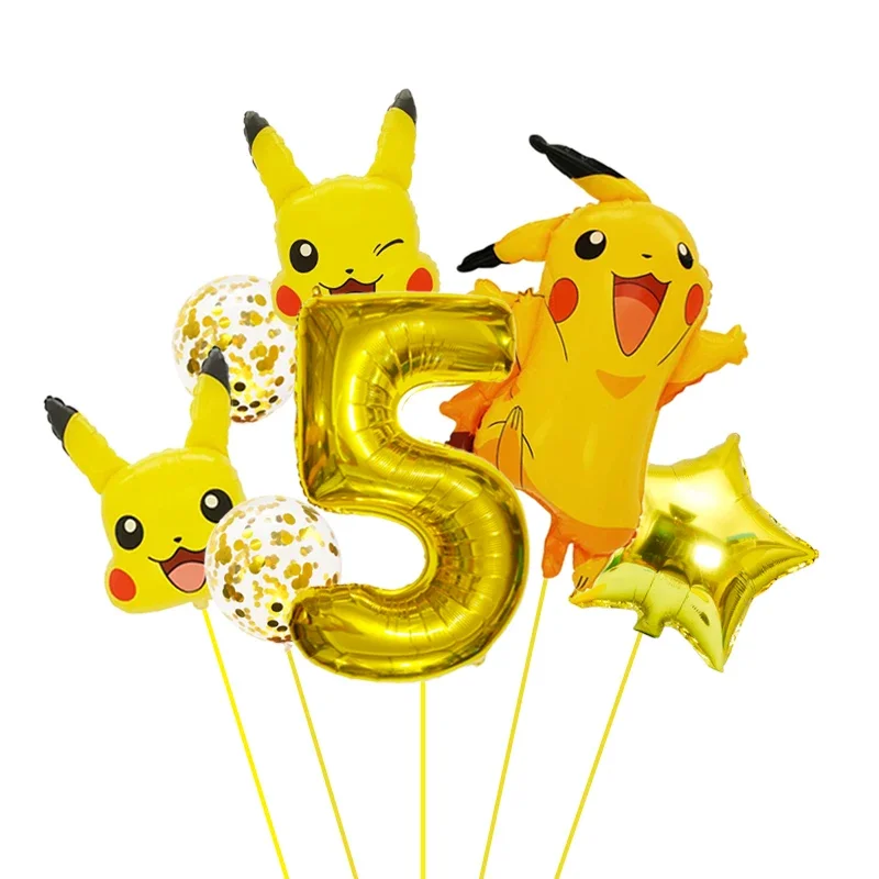 Pokemon Balloons Party Decoration Supplies Birthday Party Baby Shower Balloon Decor Supplies Toys
