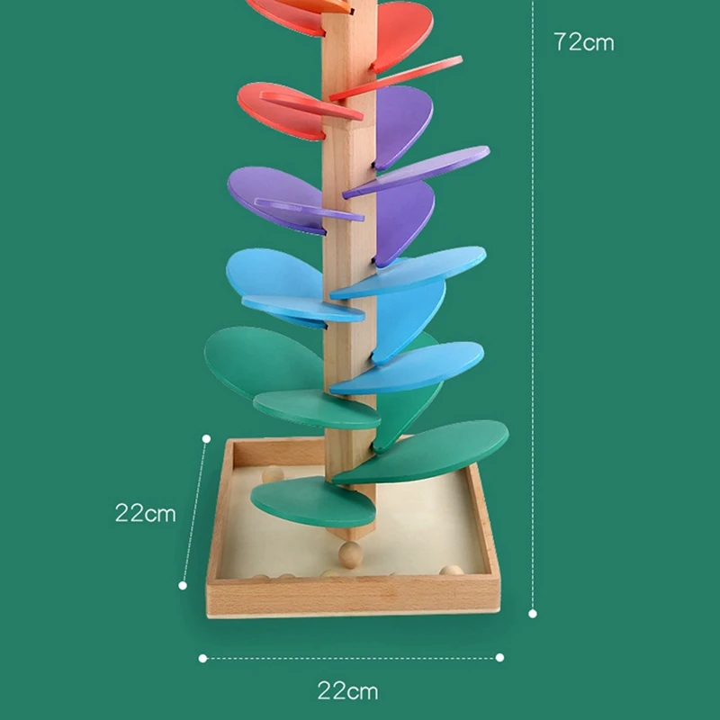 木のビルディングブロックセット,教育用の花びら,ボールトラック,早期学習と発達