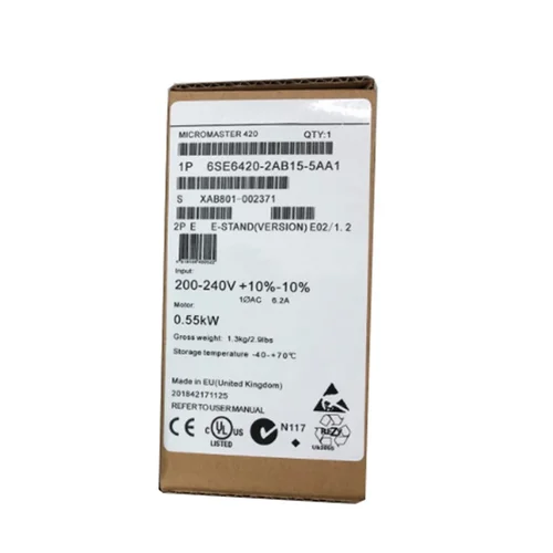 Neues Original 6SE6420-2AB15-5AA1 0,55 kW mit Filter 6SE64202AB155AA1 Wechselrichterspot