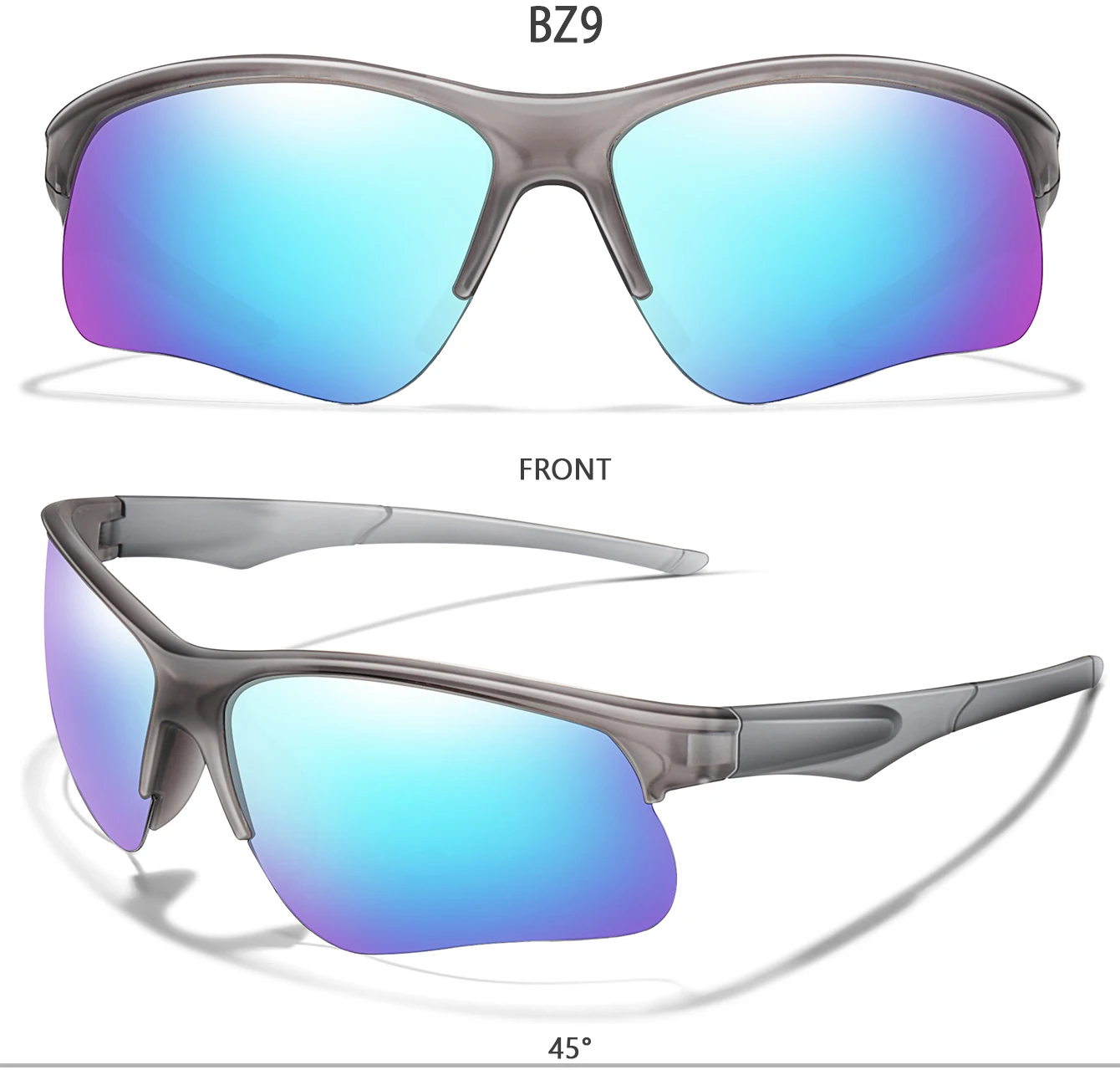 Mode Radfahren Sonnenbrillen für Männer und Frauen Sport Fahrrad Outdoor MTB Fahrrad Brillen Camping Wandern Schutzbrillen UV400 – Detail 12