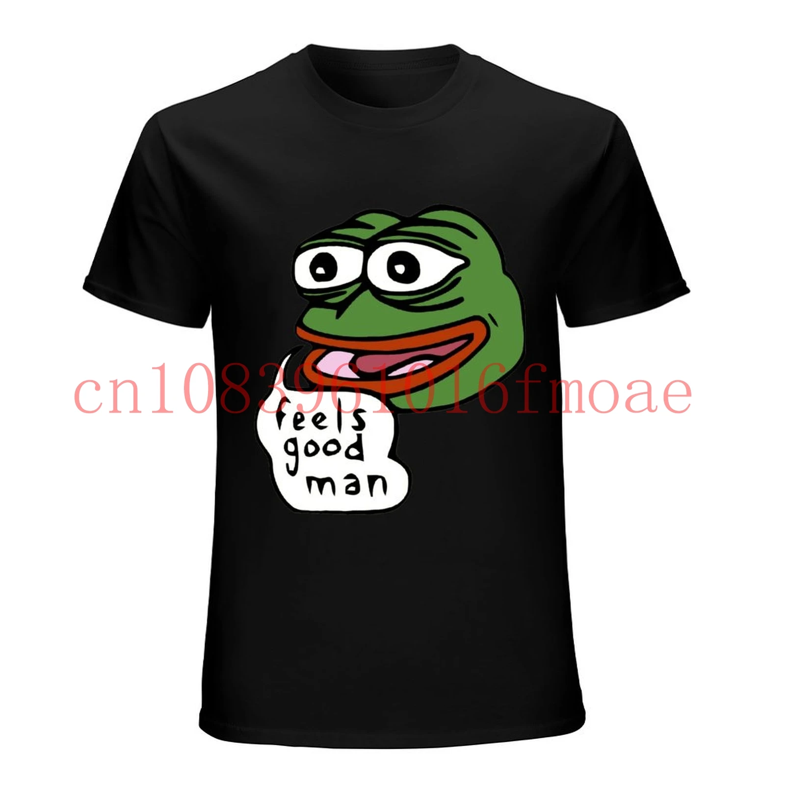 Feels Good Frog Meme Футболка с узором Дешевая распродажа Одежда Весенняя футболка для мужчин Хорошая модная футболка с круглым вырезом Anlarach с принтом