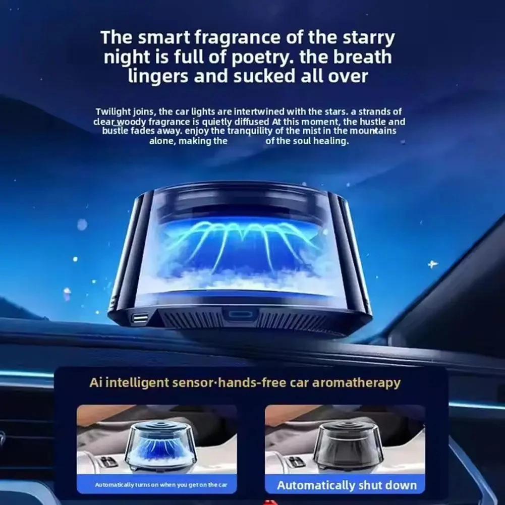 2025 New Premium Scenic Fragrance Car Air Freshener Auto On/Off Adjustable Intensity Automotive Diffuser for Vehicle Interior