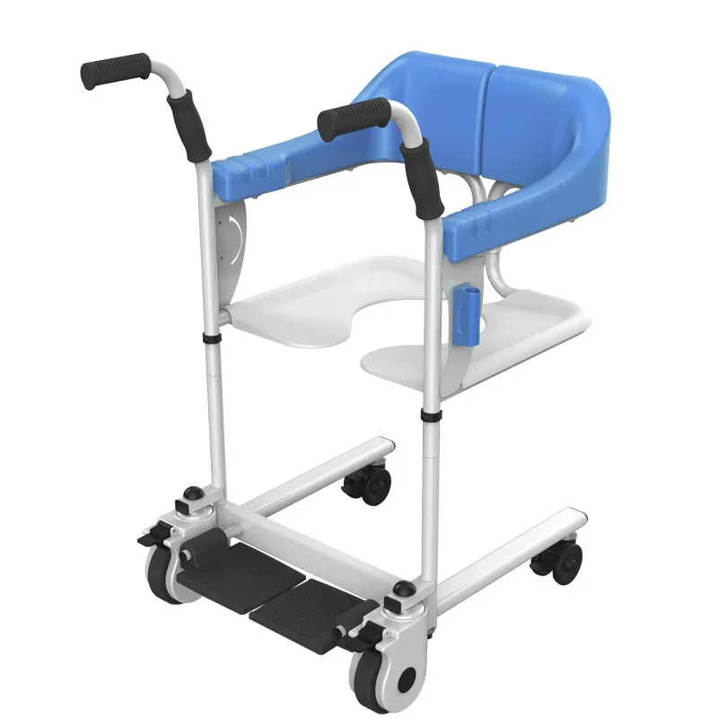 

Patient Lift & Transfer Wheelchair Chair Toilet Commode Bath Shower Chair Wheelchair For Elderly Nursing Home Use