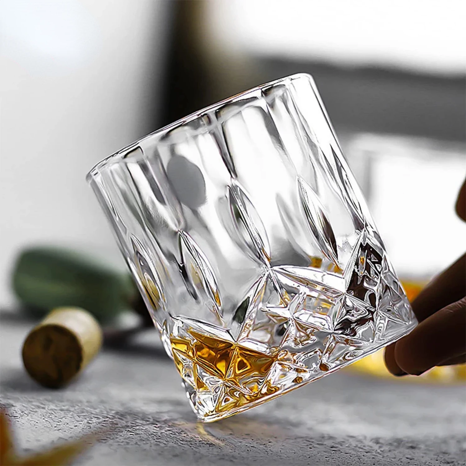 Crystal Glass Star  Cup Beer Mug Household Whiskey Shot Glass  Mug Ocean Glass Heat Resistant Water Cup