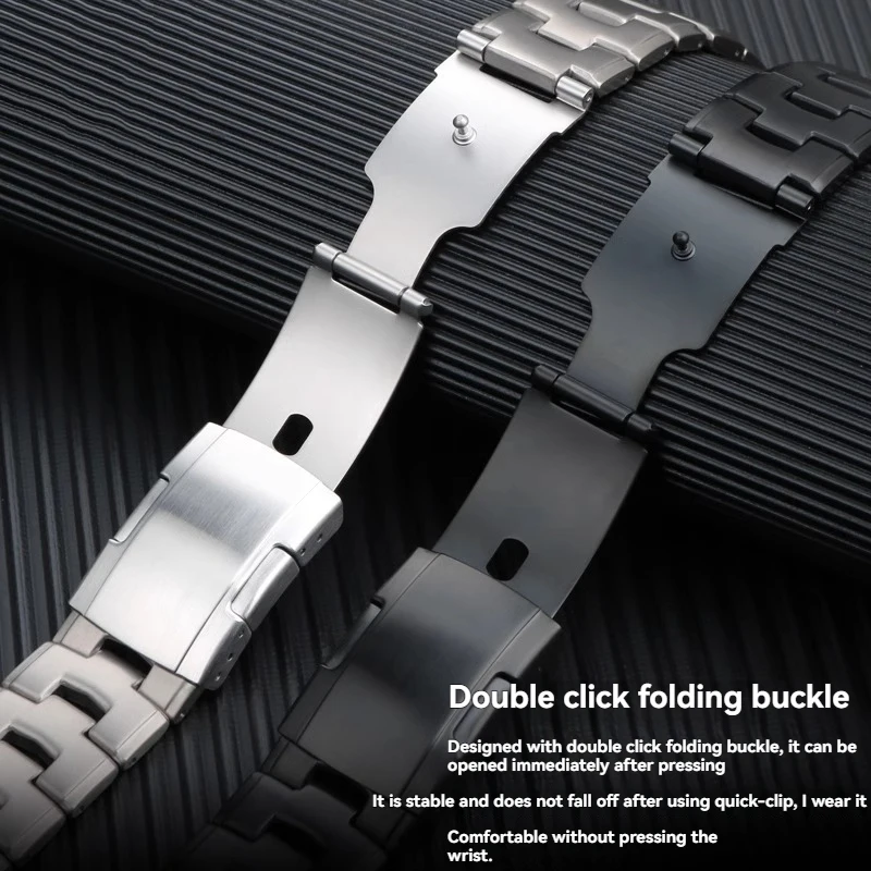 حزام ساعة من التيتانيوم لساعة Huami Amazift Falcon الرياضية الذكية في الهواء الطلق، سوار معصم من سبائك التيتانيوم سريع الإصدار