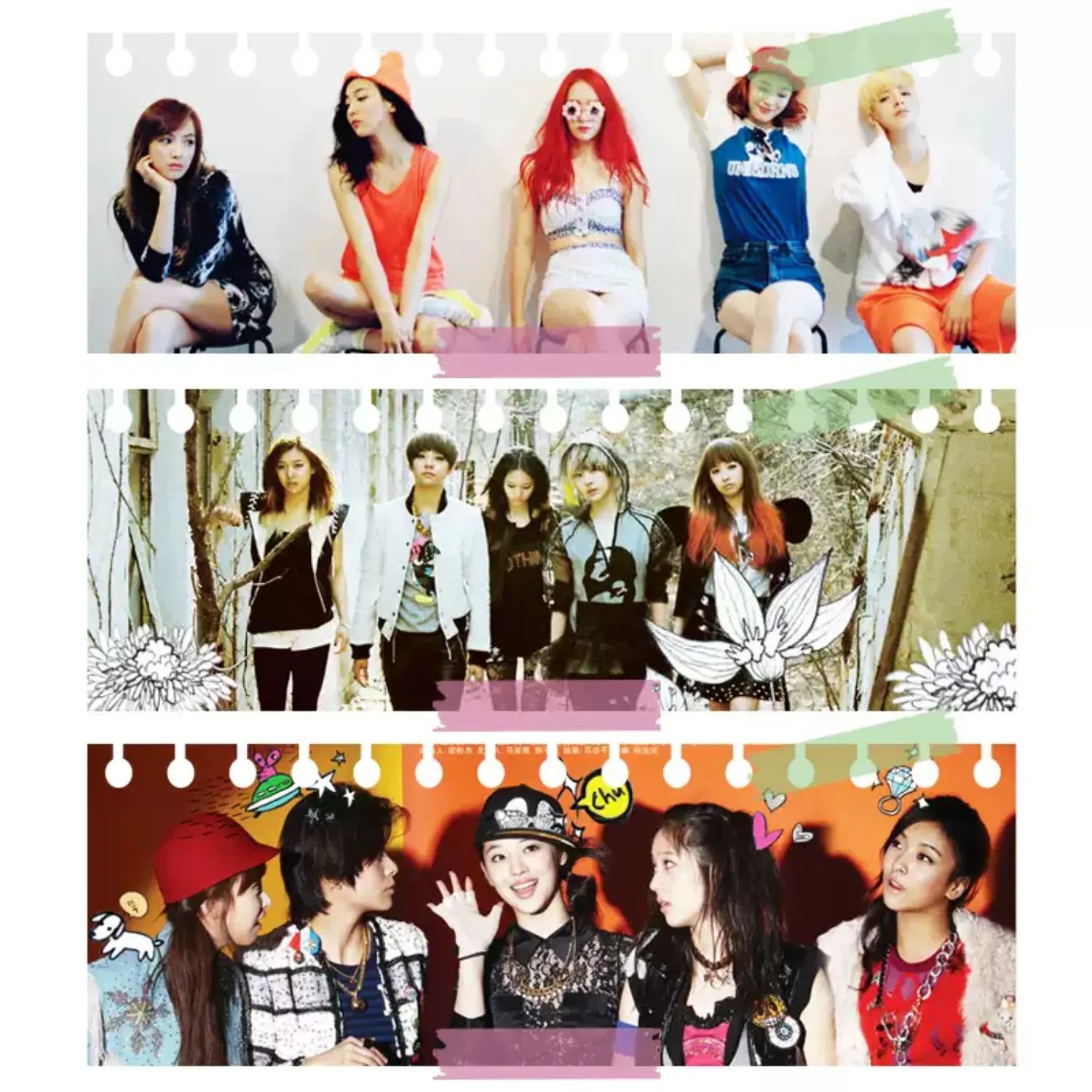 Álbuns de Estúdio de Grupos Femininos de K-Pop, Estilo Retro VHS, Embalagem Criativa, Design Jovem, CDs Colecionáveis