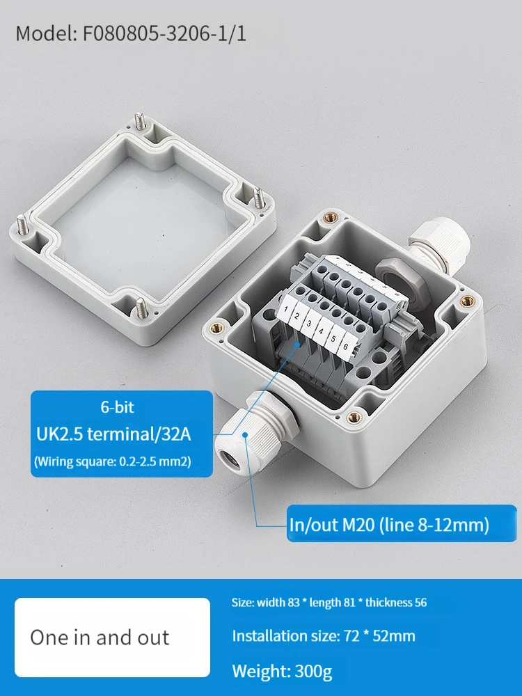 

Cast aluminum junction box metal button box power box aluminum alloy junction box indoor and outdoor waterproof box termina UKK