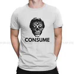 Consume Black They Live T Shirt Classic Teenager Alternative Large O-Neck TShirt Top sell  Harajuku Men's Tops