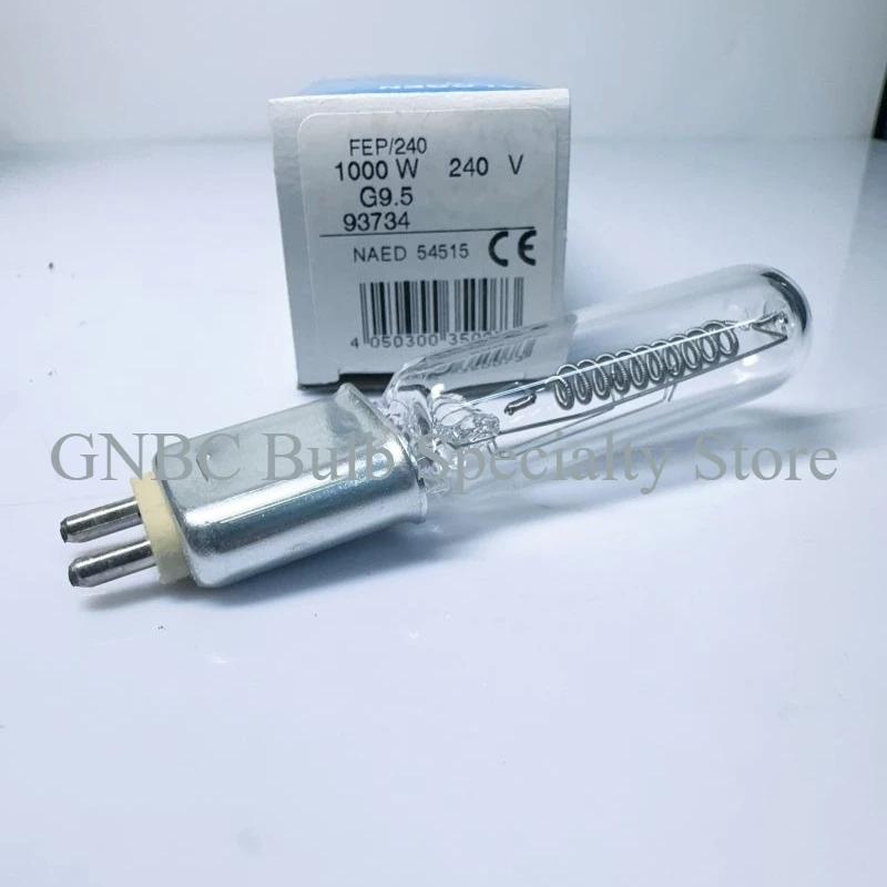 64743 93734FEP FEL 120V/240V 1000W Halogen Bulb Compatible with Lowel Infrared Heating Studio Photography Stage Replacement Lamp