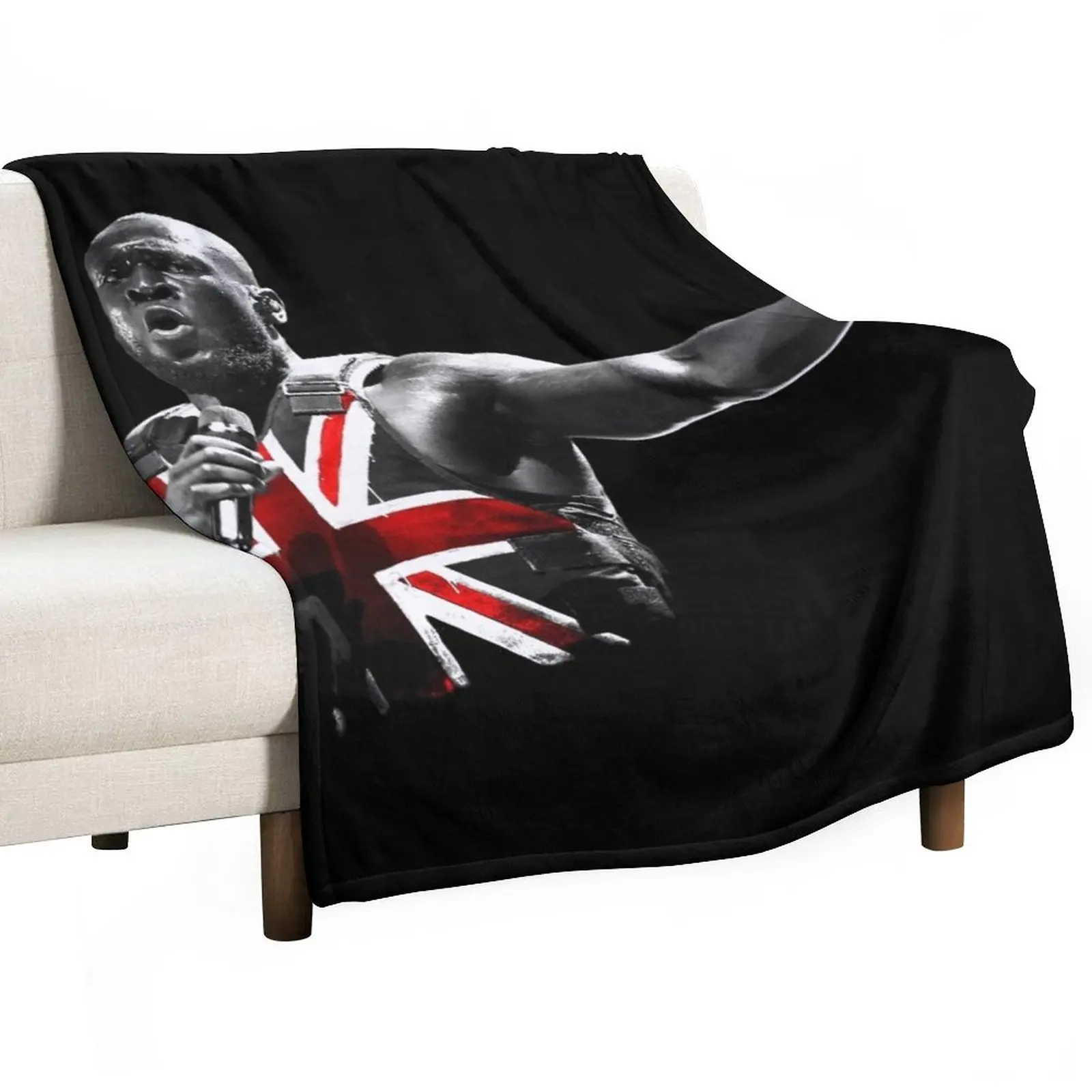 

Stormzy - Glastonbury 2019 Throw Blanket Luxury St Summer Beddings Luxury Throw Blankets