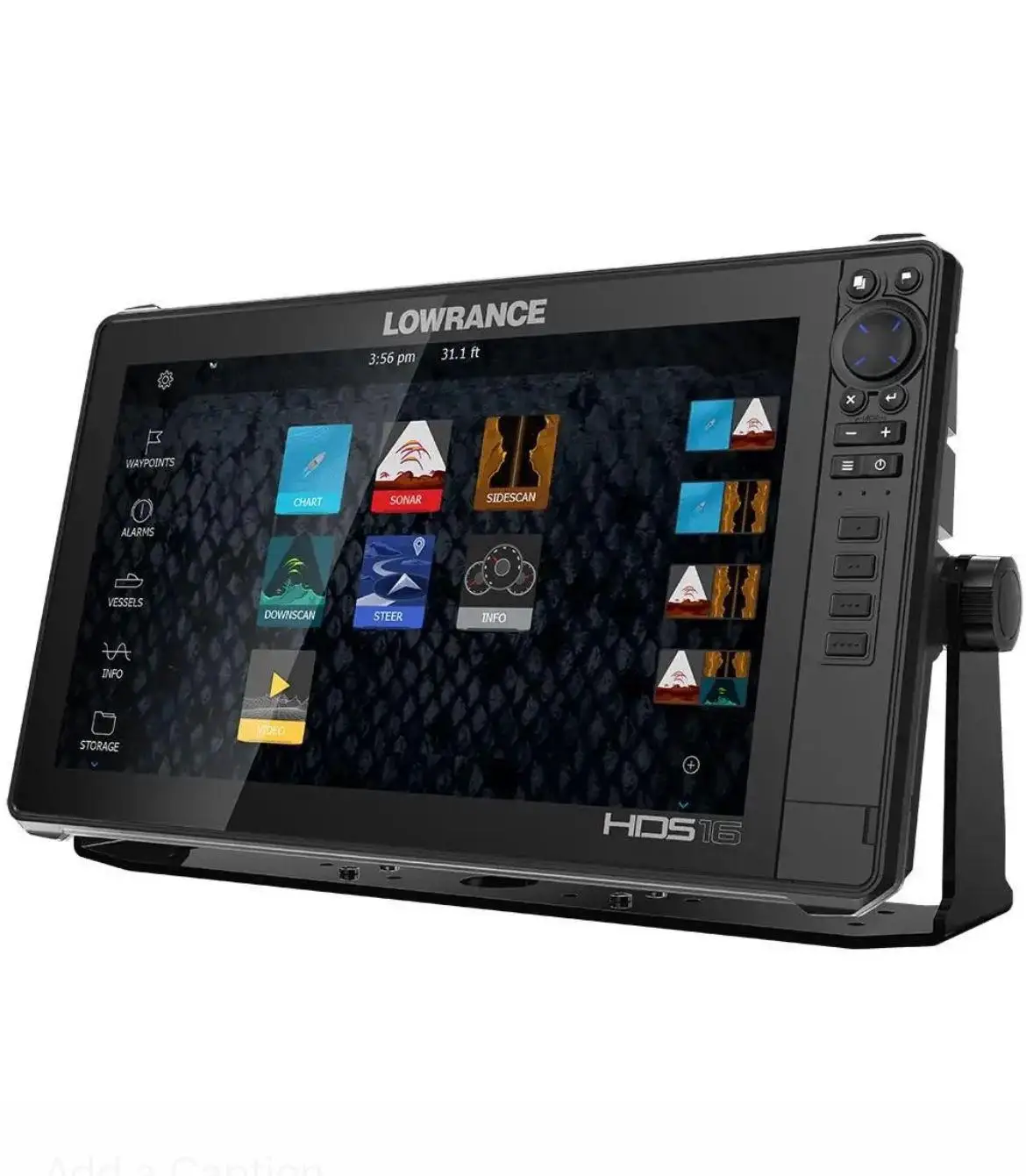 Hot Deal Lowrance HDS-16 Live Fish Finder with Active Imaging 3-in-1 Transom Mount Transducer C-MAP P