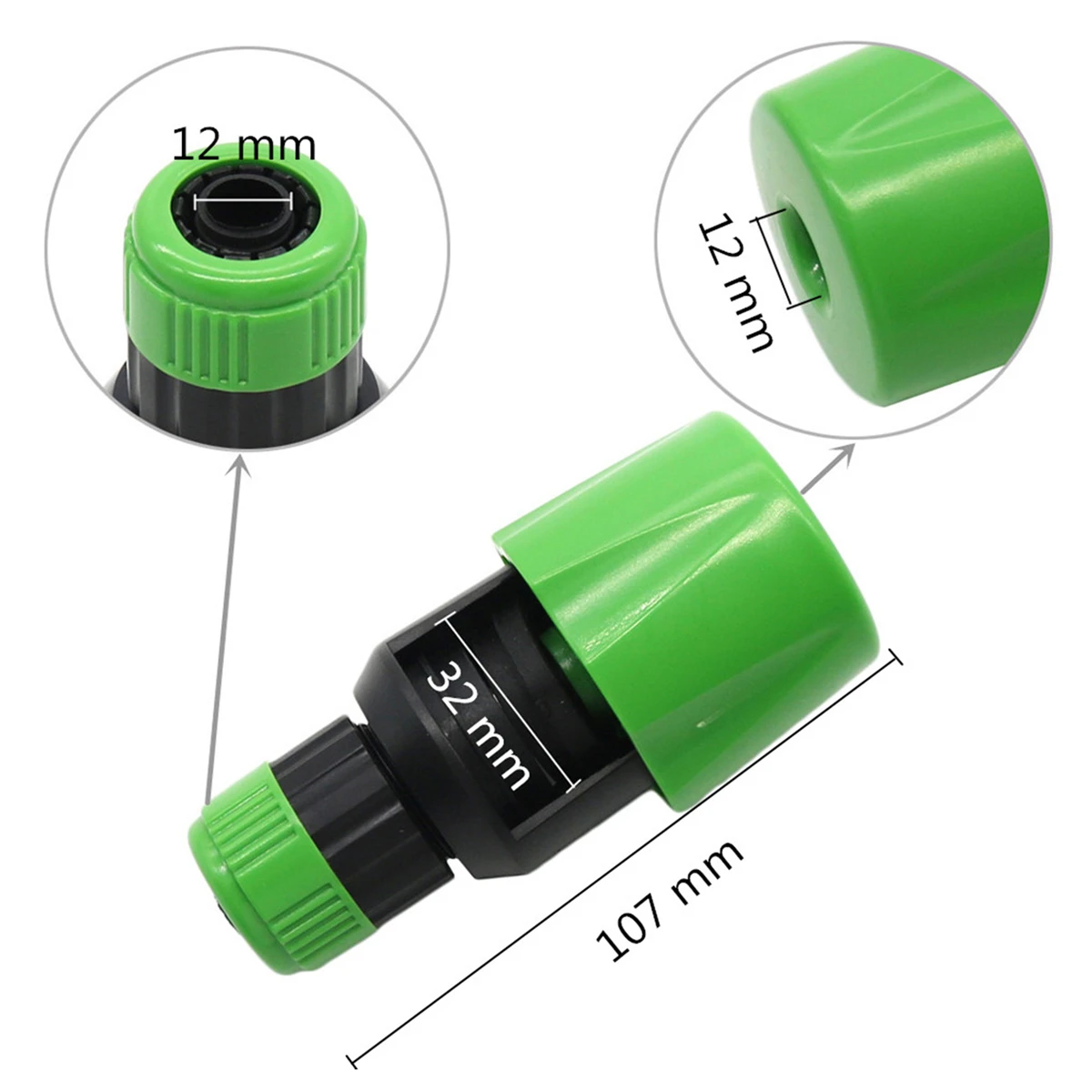 Universal Faucet Water Connector Garden Hose Nipple Joint 1/2