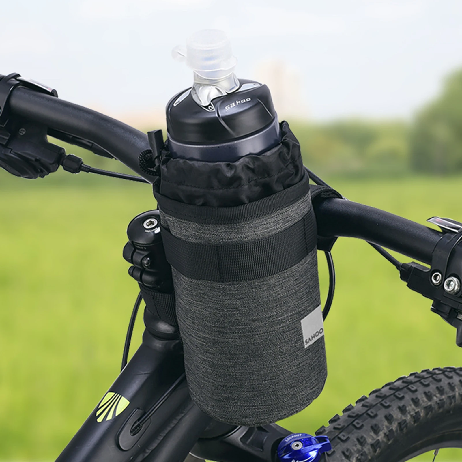 

Держатель для велосипедной бутылки, большая емкость, изолированная сумка для переноски бутылки с водой, сумка на руль дорожного велосипеда, аксессуары для уличного велоспорта