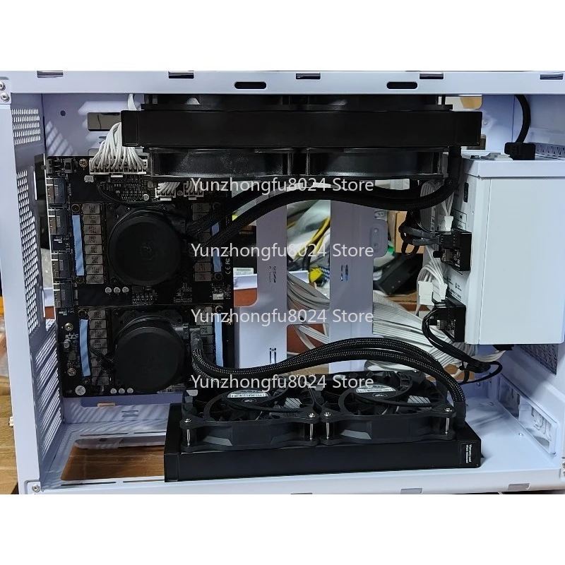 V100 Dual Card Water-cooled Graphics Card Dock Top with 64g Graphics Memory External Graphics Card