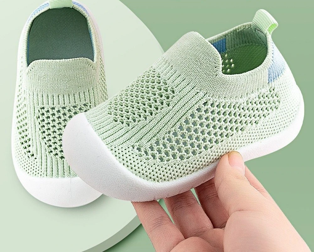 

Прогулочная обувь для малышей 1-3 лет с мягкой подошвой, противоскользящая весенне-летняя повседневная обувь из высококачественного и безопасного материала с сеткой