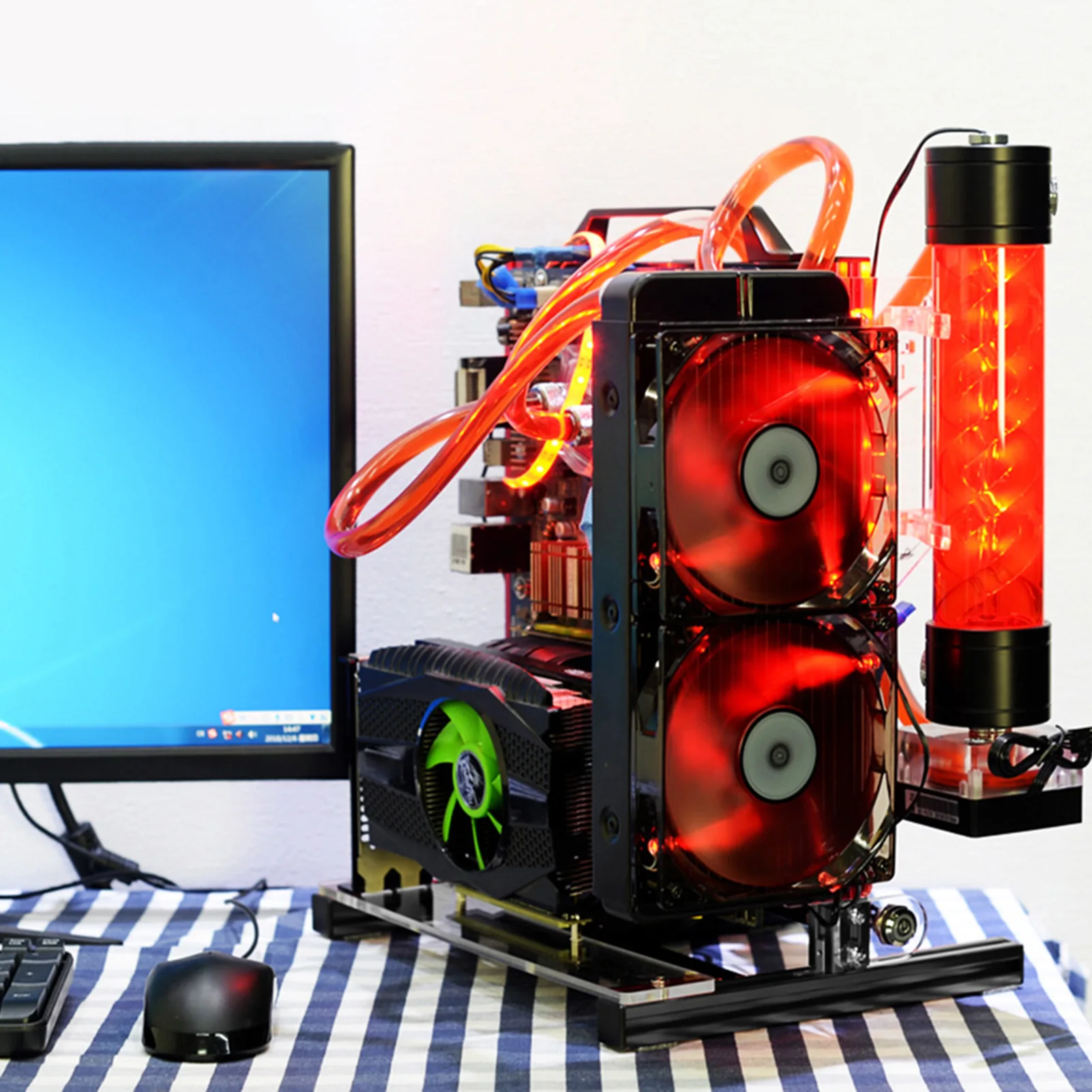

ATx M-ATX/ITTX Открытое шасси Вертикальное развертывание Тестовое шасси Стойка Ручка Корпус корпуса Корпус материнской платы Открытое шасси