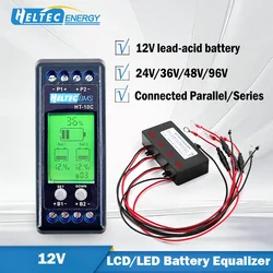 Heltec 12V loodzuurbatterij equalizer spanningsbalans aangesloten parallelle serie voor 24/36/48V/96V spanningsbalans met LED/LCD
