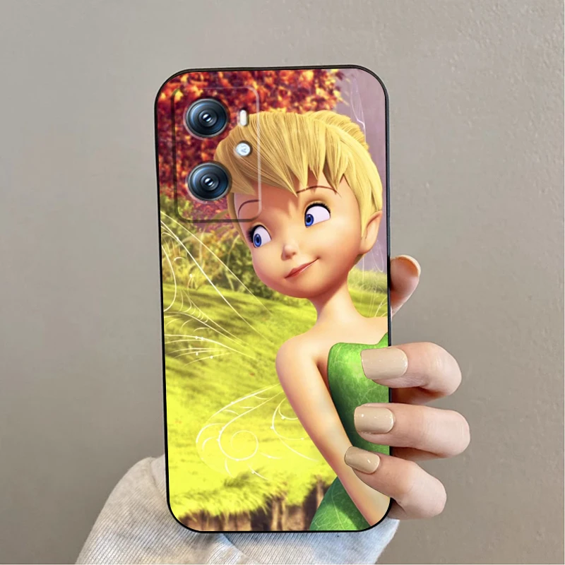 Tinker Bell Disney Ontwerp Voor Oppo Vondst X6 X 5X3 A 54S A5 A5 A94 A94 A16 A 53S A57 A74 A72 A98 A78 A96 A9 5G Zwart Tpu Telefoonhoesje