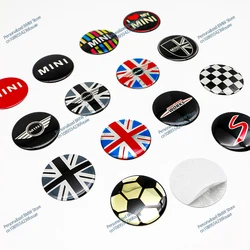 4 adet 52mm araba tekerlek jant kapağı Sticker MINI JHON için teker göbeği kapağı çıkartma COOPERR50 F56 F56 R53 F60 R57 R58 R60 R60 S oto aksesuarları