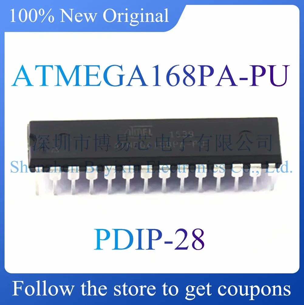 NEW ATMEGA168PA-PU.Original Product.Package DIP-28