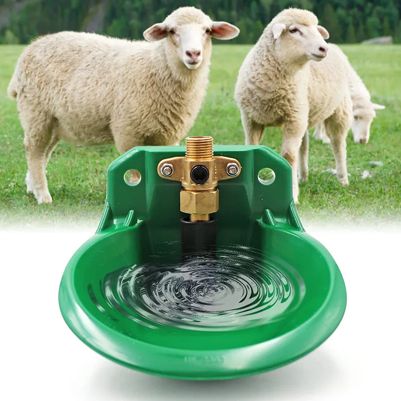 Sheep Drinking Bowl Copper Valve Head Plastic Drinker Sheep Automatic Drinking Bowl Anti-Fall Amniotic Water Bowl Feeder