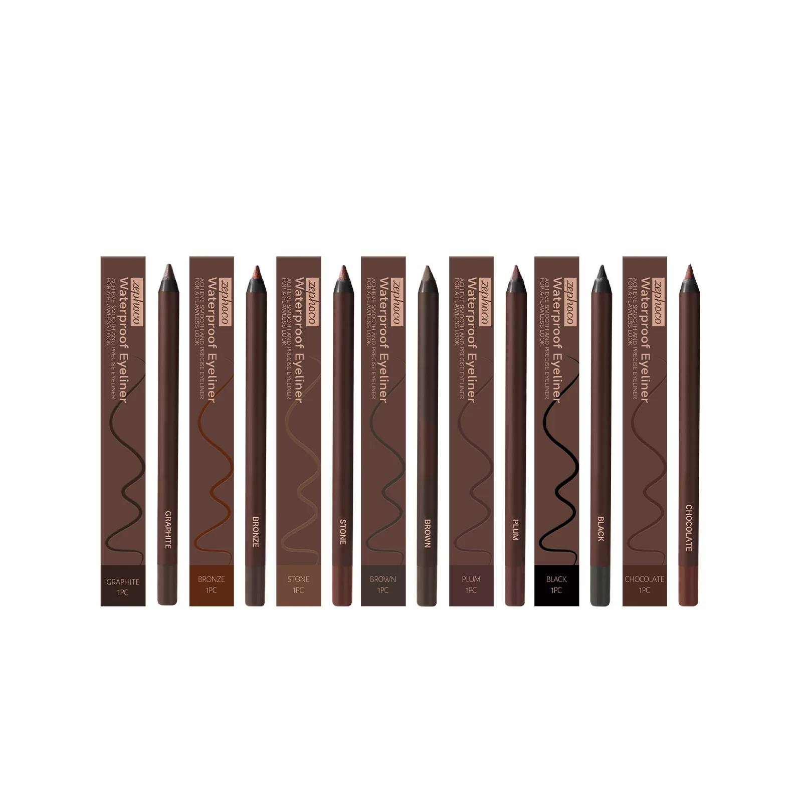 Waterdichte eyeliner-pen Kleurvast Langdurig Anti-vlek Sneldrogend Zweetbestendig Gladde draagbare eyeliner-pen Oogmake-up