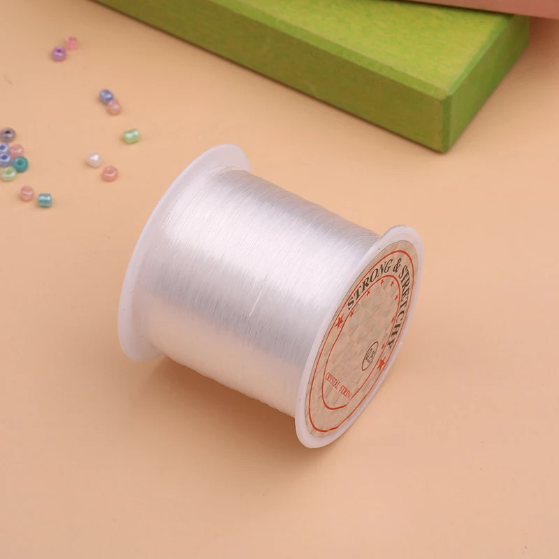 KRABALL 0.2/0.25/0.3/0.35mm cavo di perline linea di cristallo elastico trasparente braccialetti di gioielli fai da te strumento per la creazione di