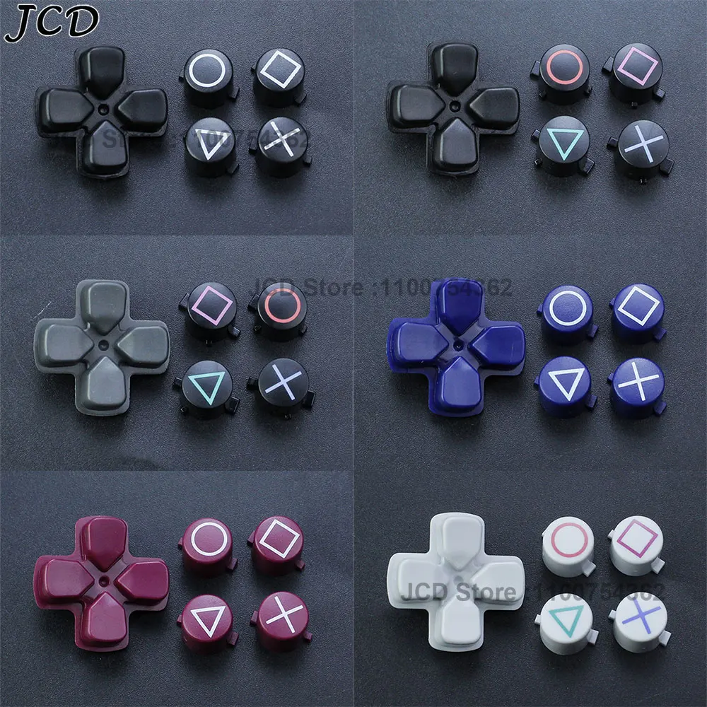 JCD 1Set Plastic button For PS4 ABXY Buttons Circle Square Triangle ABXY Cross Button Repair Part For PS4 slim pro controller