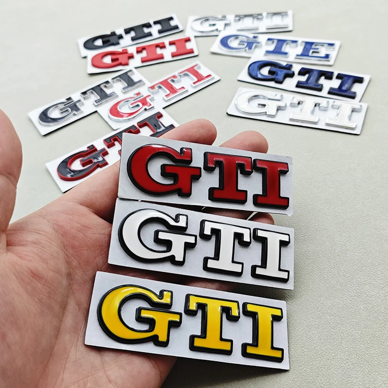 

3D Metal Logo GTI Emblem Letters Car Rear Trunk Badge For Volkswagen VW Golf 4 5 6 7 7.5 MK4 MK5 MK6 MK7 GTI Sticker Accessories