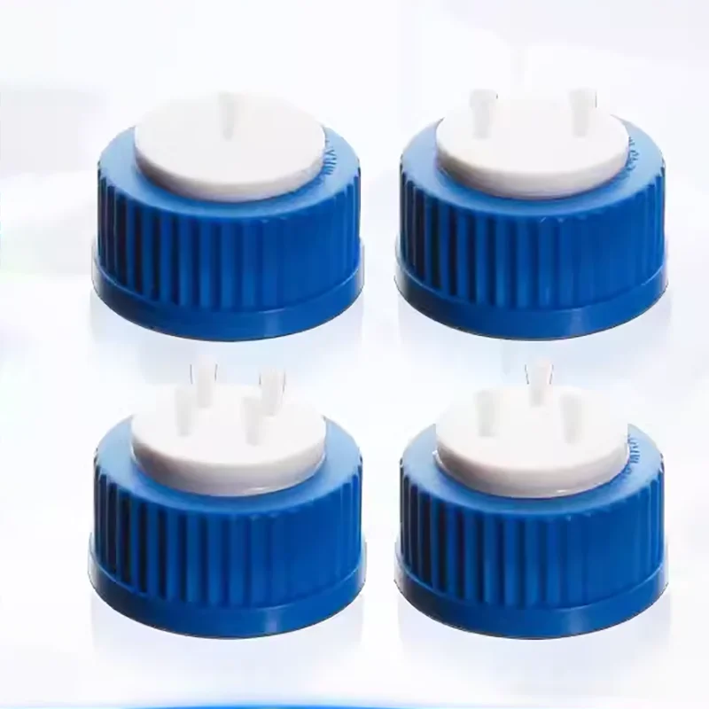 

GL45 liquid phase mobile phase bottle cap 1/2/3/4/5 holes liquid phase bottle cap screw mouth blue reagent bottle cap