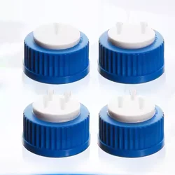 GL45 liquid phase mobile phase bottle cap 1/2/3/4/5 holes liquid phase bottle cap screw mouth blue reagent bottle cap