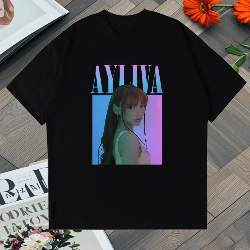 

Лидер продаж, футболка большого размера с рисунком Singer Ayliva, летние топы из 100% хлопка с круглым вырезом, мужские и женские футболки с короткими рукавами, одежда унисекс