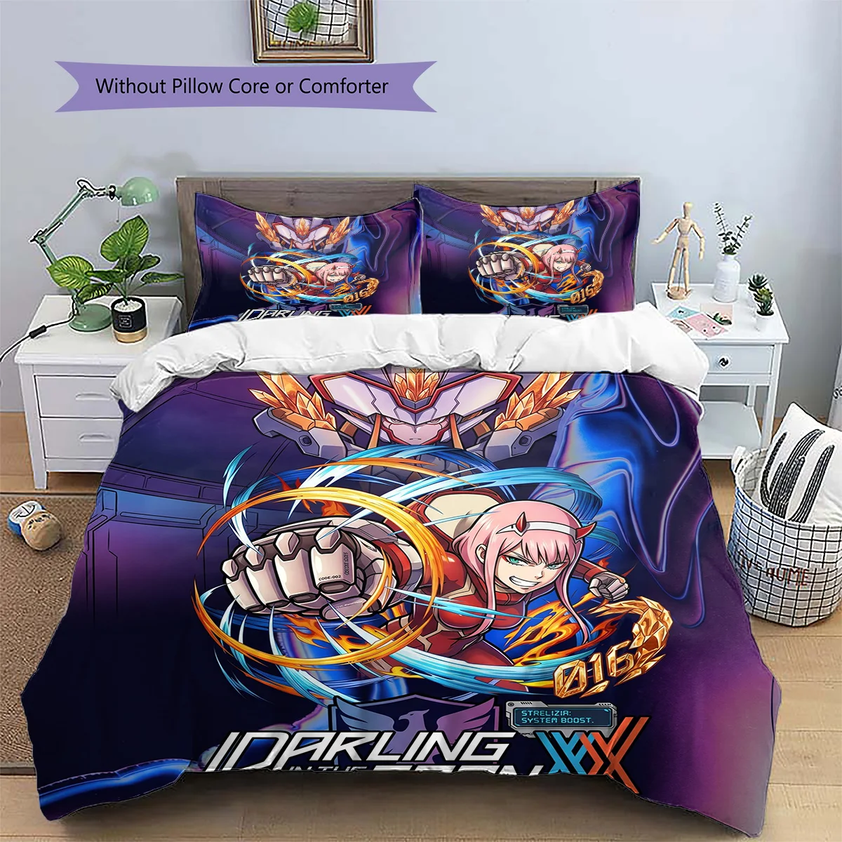 Darling in the Franxx Pillowcase & Duvet Cover Set | Rare Darling in the Franxx Bedding | Gift for Fans YUN6511