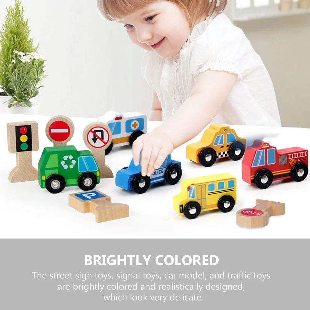 1 Box of Play Traffic Sign Street Road Signs Road Signal Car Toy Educational Toy for Children party bag fillers kids