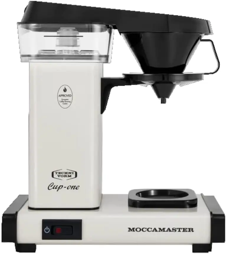 Technivorm Moccamaster 69211 Cup One, One-Cup Coffee Maker 10 Ounce, Off-White & 85090 Cup-One Paper Filters,