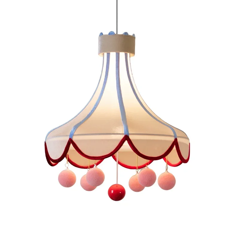 

Original Design Circus French Retro Chandelier 2025 New Fabric Bedroom Light Dream Children's Room Lighting