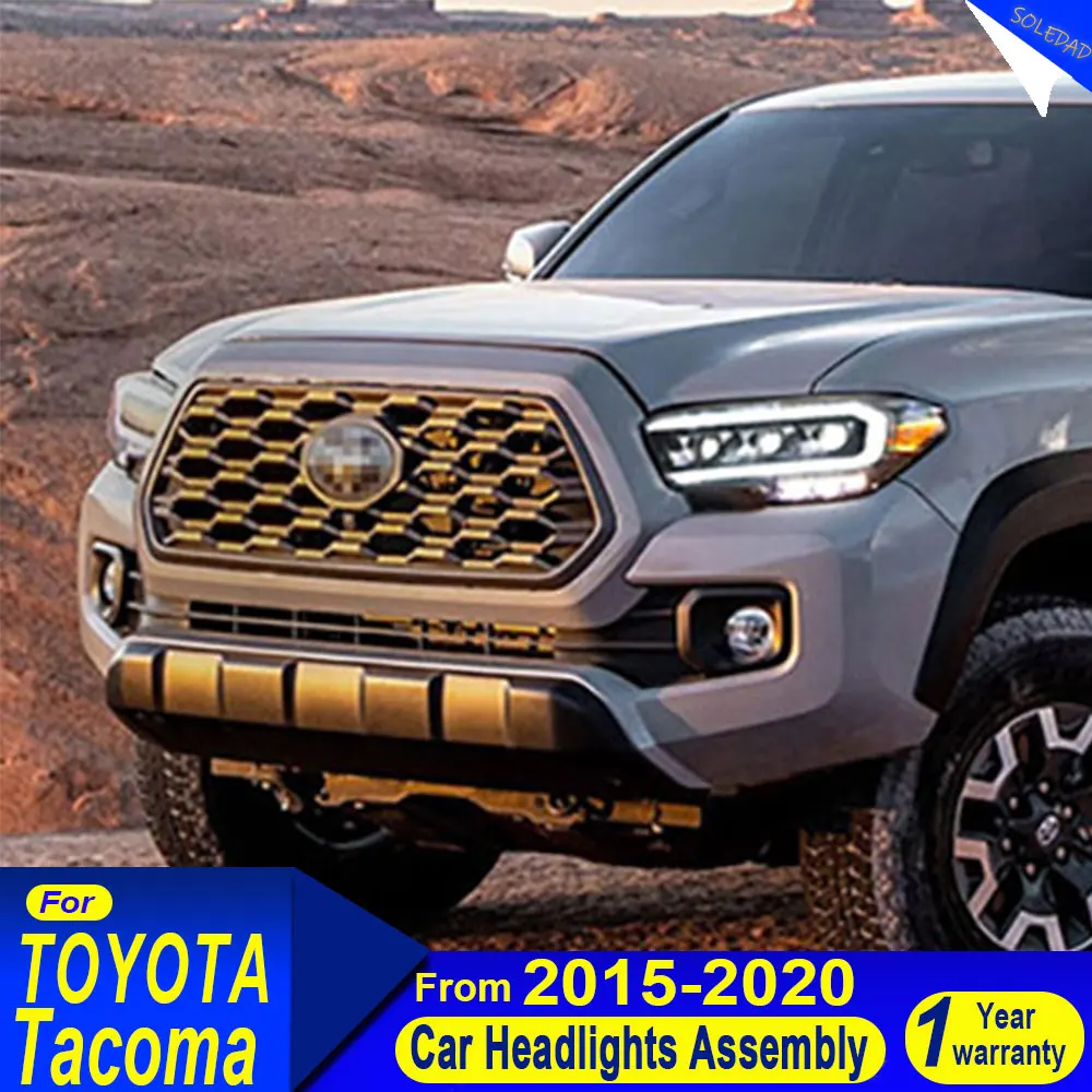 A pair Car styling Headlight For Toyota Tacoma 2016-2020 LED Headlamp Assembly Upgrade High Configure Projector Lens Accessories