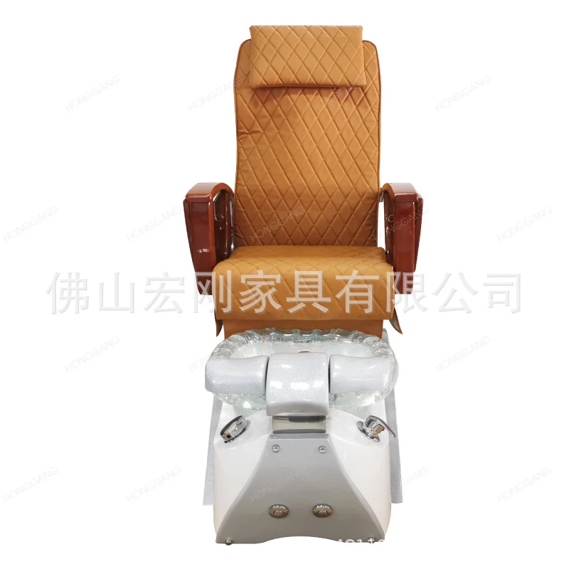 Pedicure Chair,Nail Salon,Beauty SPA,Multifunctional Bath Sofa, Manicure Fiberglass Foot Massage , Salon Club Chair, Reclining,  view 3