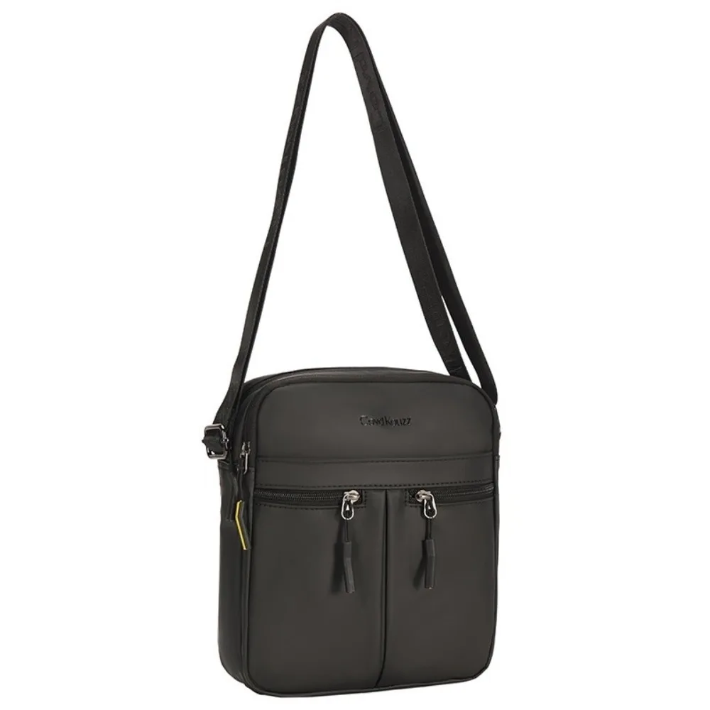 

Single Shoulder Men Shoulder Bag Multi-Pockets Large Capacity Business Messenger Bag Multi-functional Square