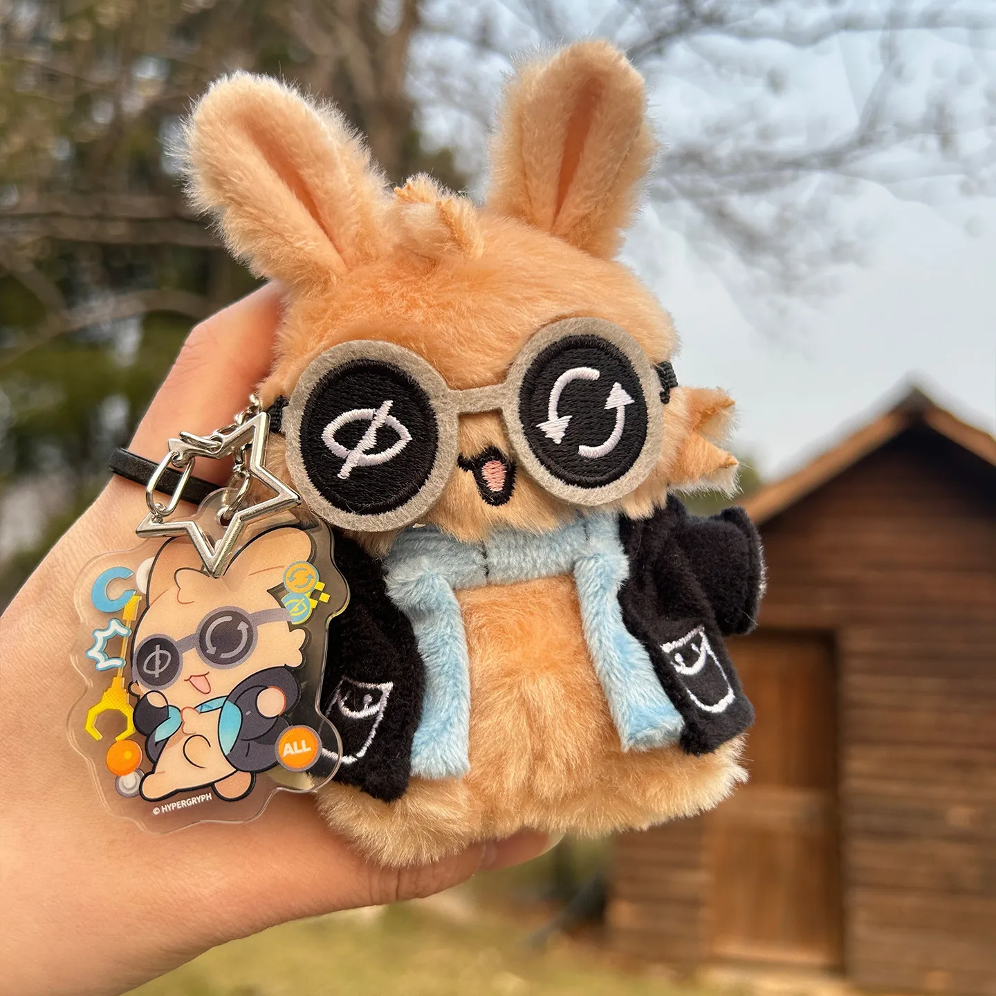 Plush Keychain Cute Rabbit Plush Doll Pendant Soft Stuffed Key Ring For Bag Backpack Decor Anime Game Fans Gift