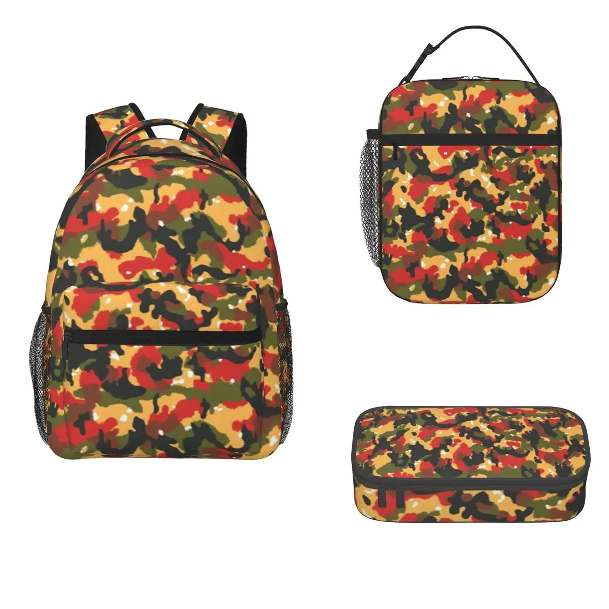 

Alpenflage TAZ 83 Backpacks Boys Girls Bookbag Students School Bags Cartoon Kids Rucksack Lunch Bag Pen Bag Three-Piece Set
