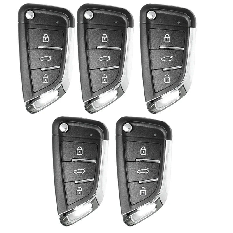 5Pcs 3 Button B-Series Remote Control Car Key For KD200 KD900 KD900+ URG200 KD-X2 Mini KD For BMW Style